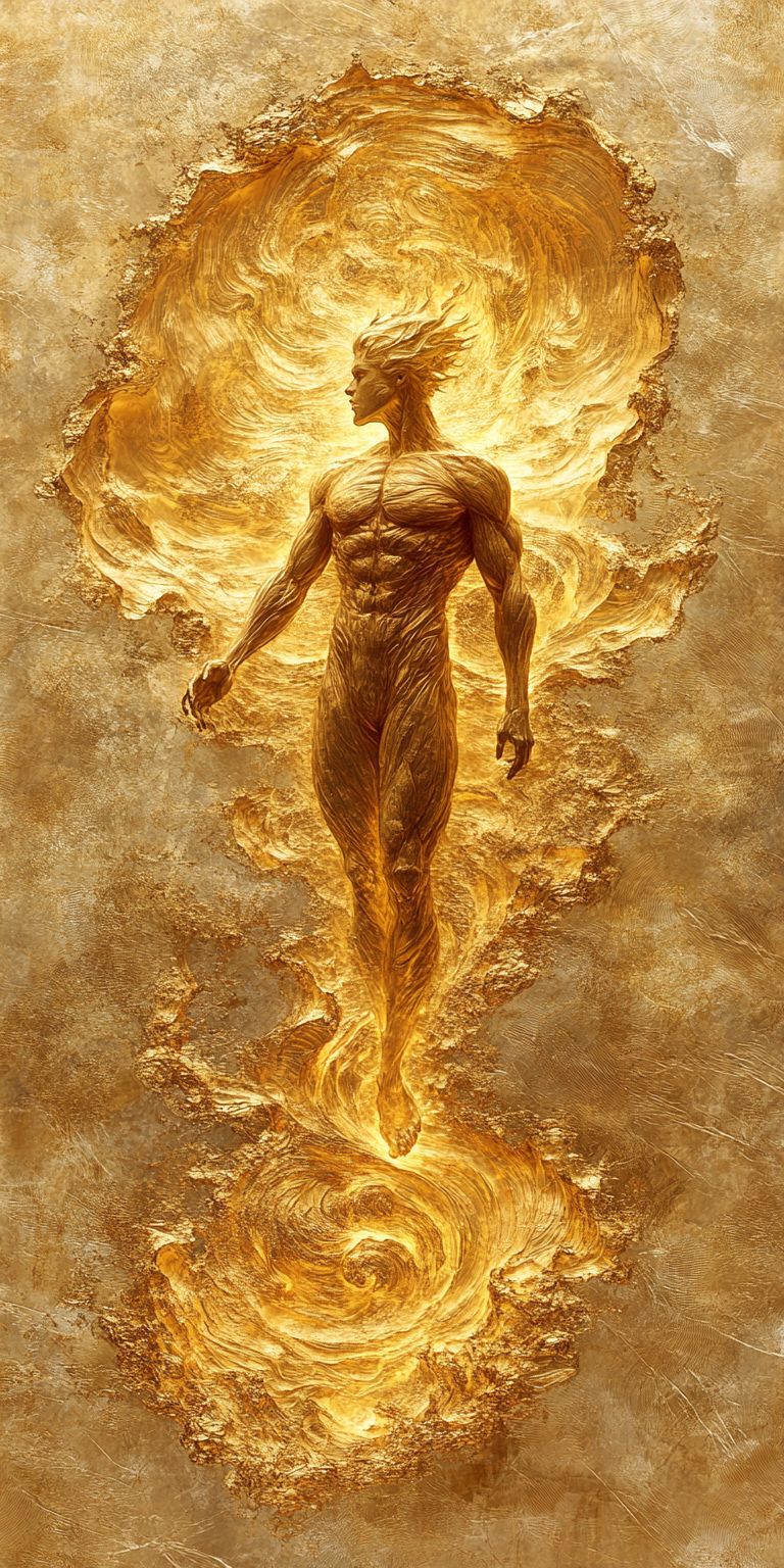 Fond d'écran mobile abstrait creation noir et or par ange lina 21