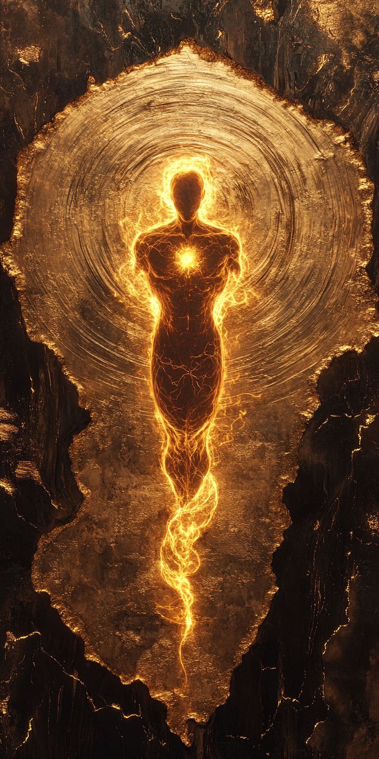 Fond d'écran mobile abstrait creation noir et or par ange lina 24