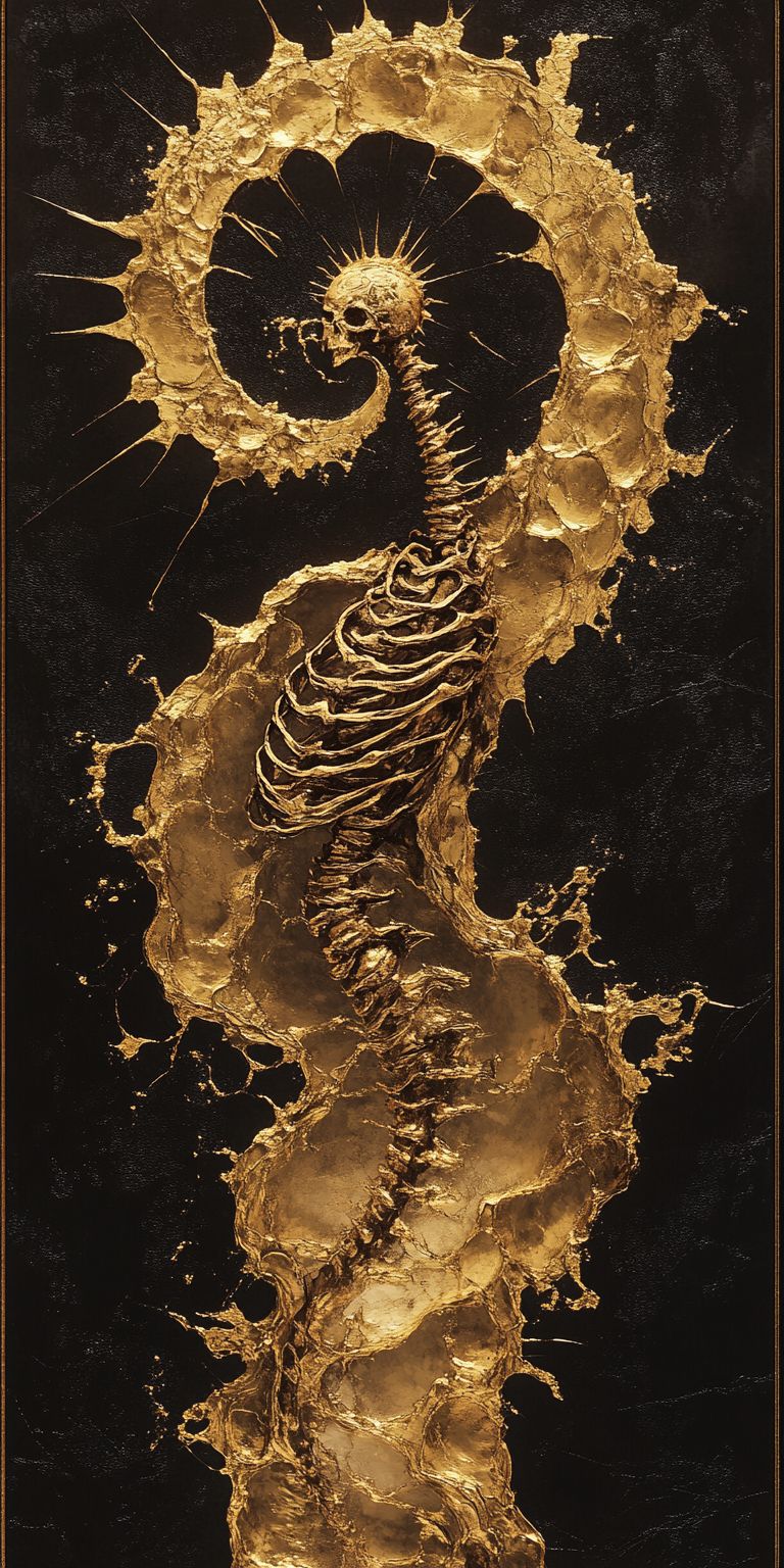 fond d ecran mobile abstrait creation noir et or par ange-lina 3