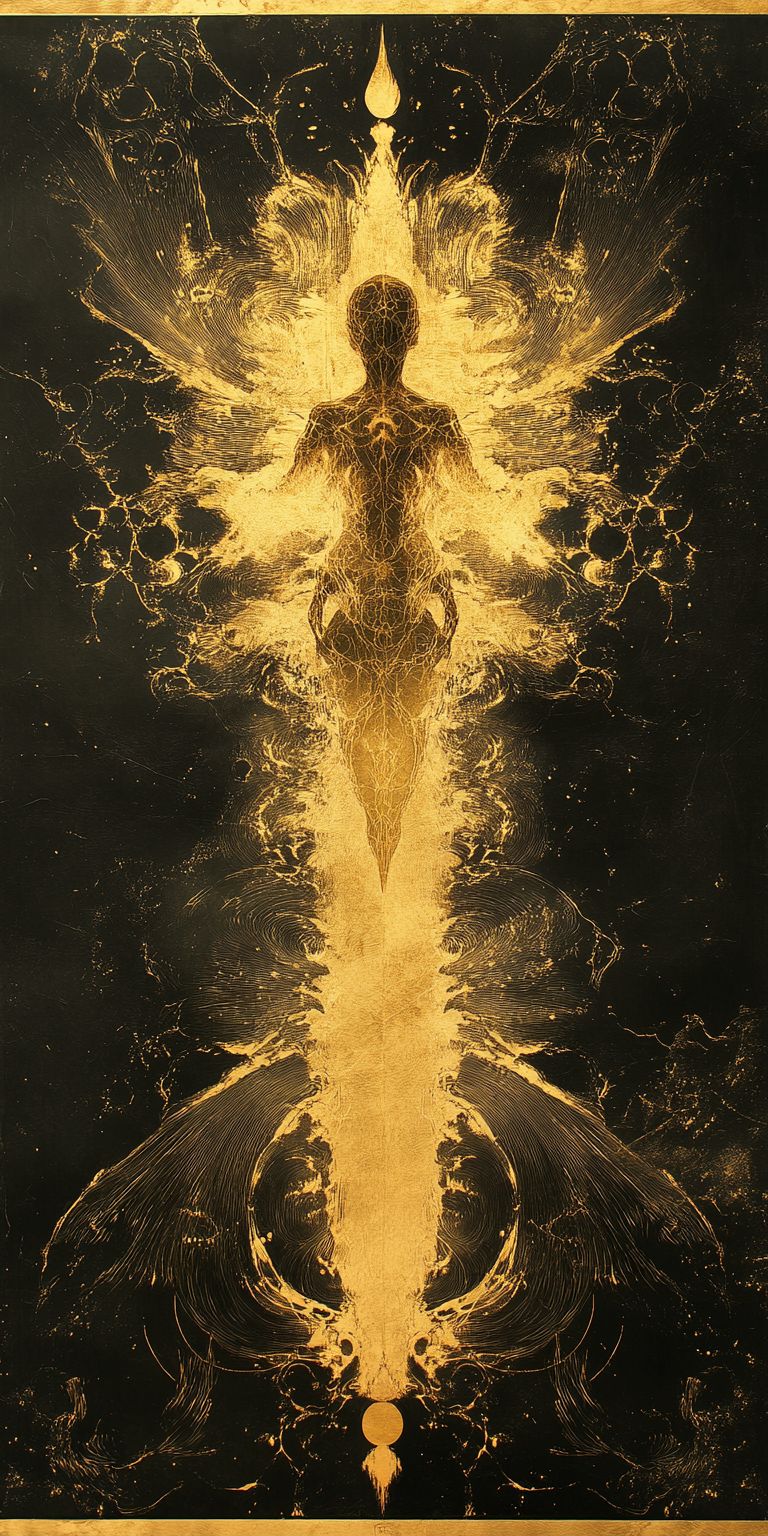 fond d ecran mobile abstrait creation noir et or par ange-lina 33