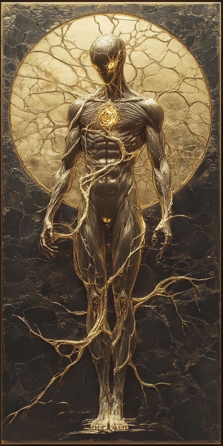 fond d ecran mobile abstrait creation noir et or par ange-lina 40