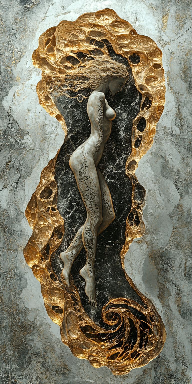 fond d ecran mobile abstrait creation noir et or par ange-lina 41