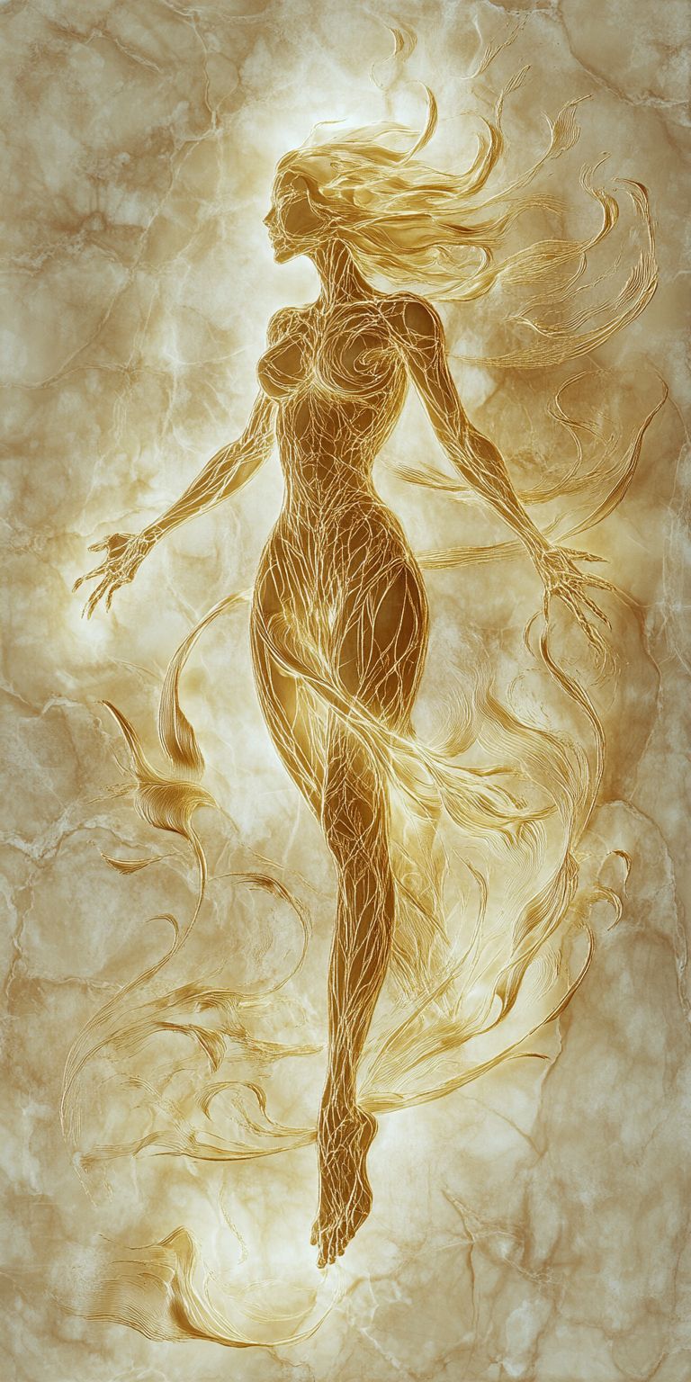 Fond d'écran mobile abstrait creation noir et or par ange lina 66