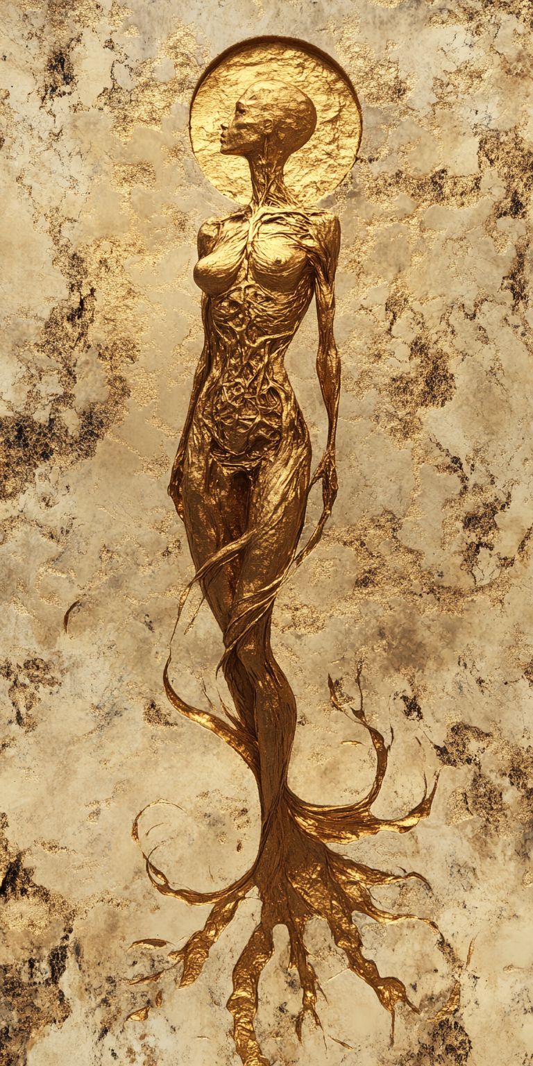 Fond d'écran mobile abstrait creation noir et or par ange lina 67