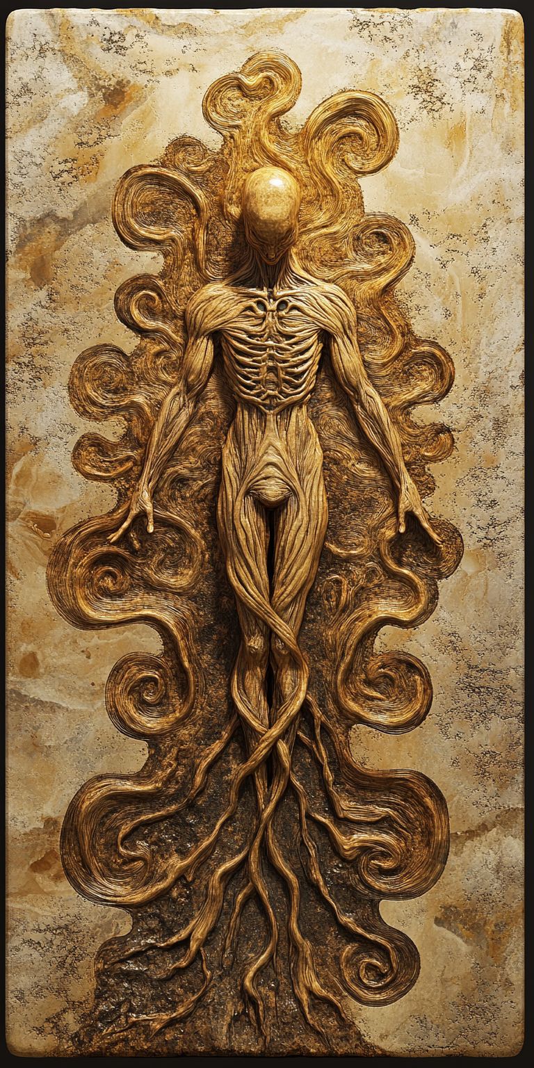 Fond d'écran mobile abstrait creation noir et or par ange lina 69