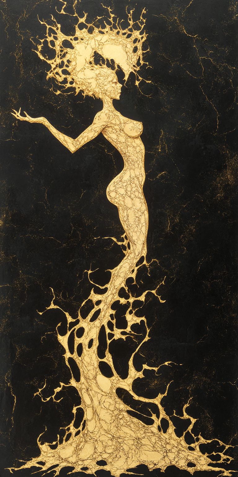 fond d ecran mobile abstrait creation noir et or par ange-lina 73