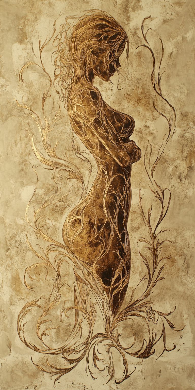 Fond d'écran mobile abstrait creation noir et or par ange lina 88