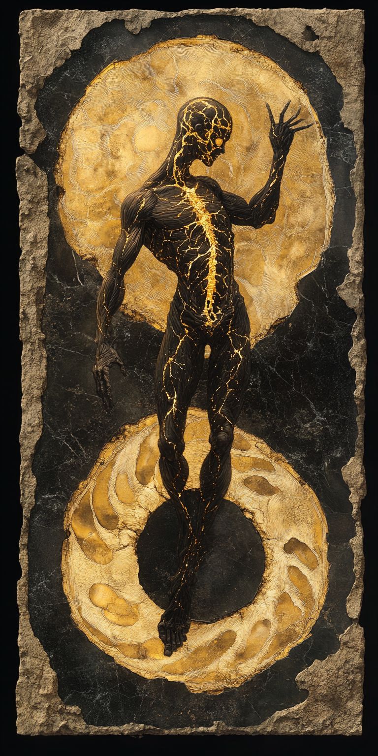 fond d ecran mobile abstrait creation noir et or par ange-lina 89