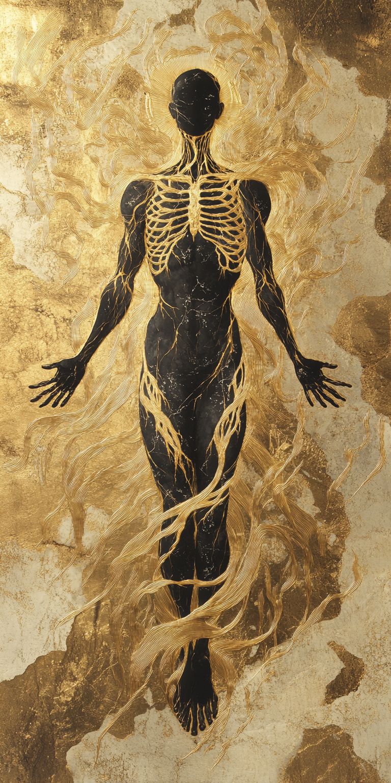 fond d ecran mobile abstrait creation noir et or par ange-lina 98