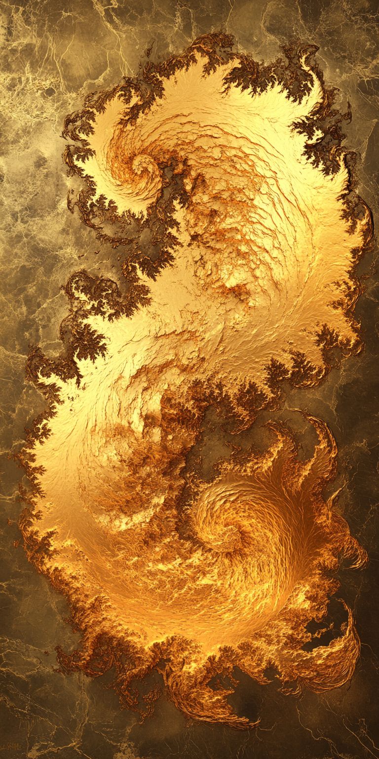 fond d ecran mobile abstrait creation noir et or par ange-lina 99