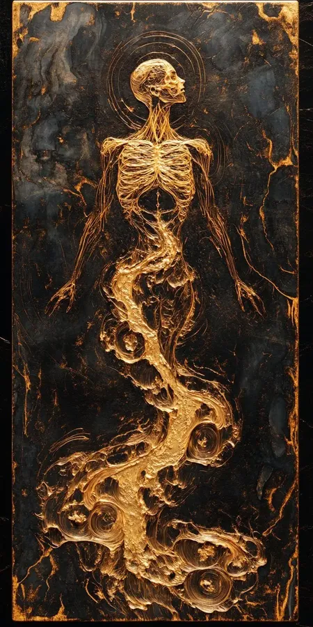 fond d ecran mobile abstrait creation noir et or par ange-lina 59