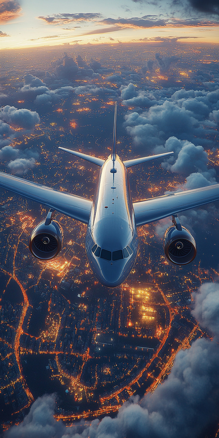 fond d ecran mobile avion de ligne 12