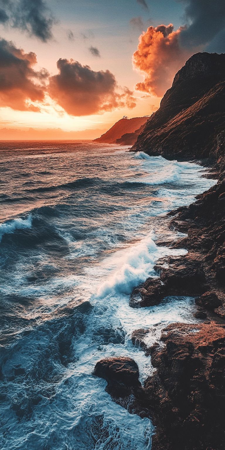 fond d ecran coucher de soleil pour mobile 12