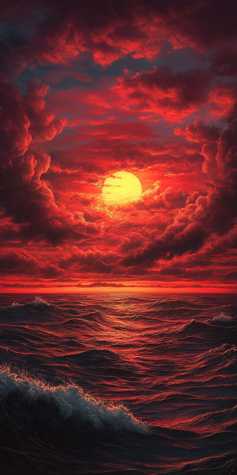 Fond d'écran coucher de soleil pour mobile 14