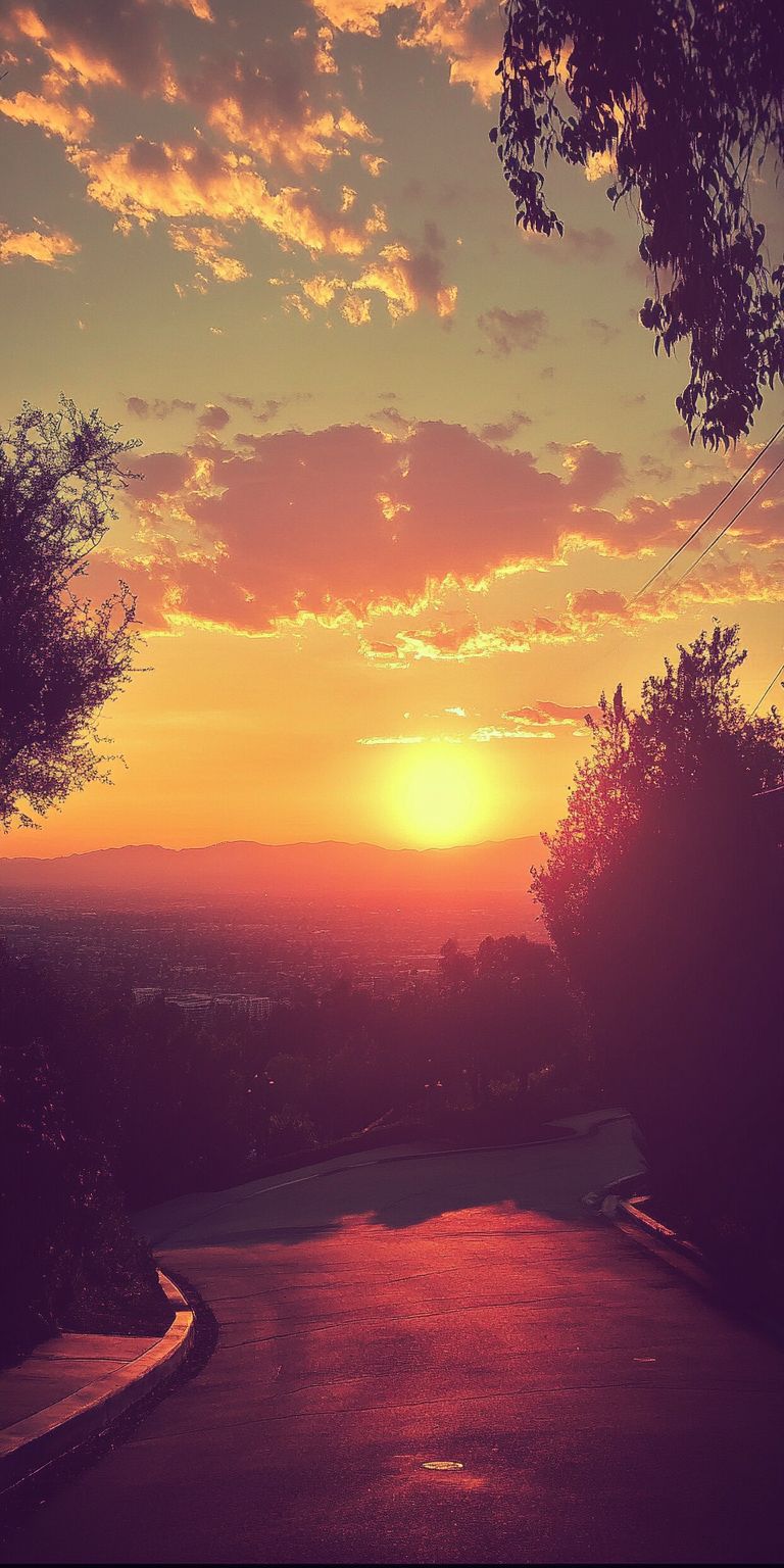 Fond d'écran coucher de soleil pour mobile 5