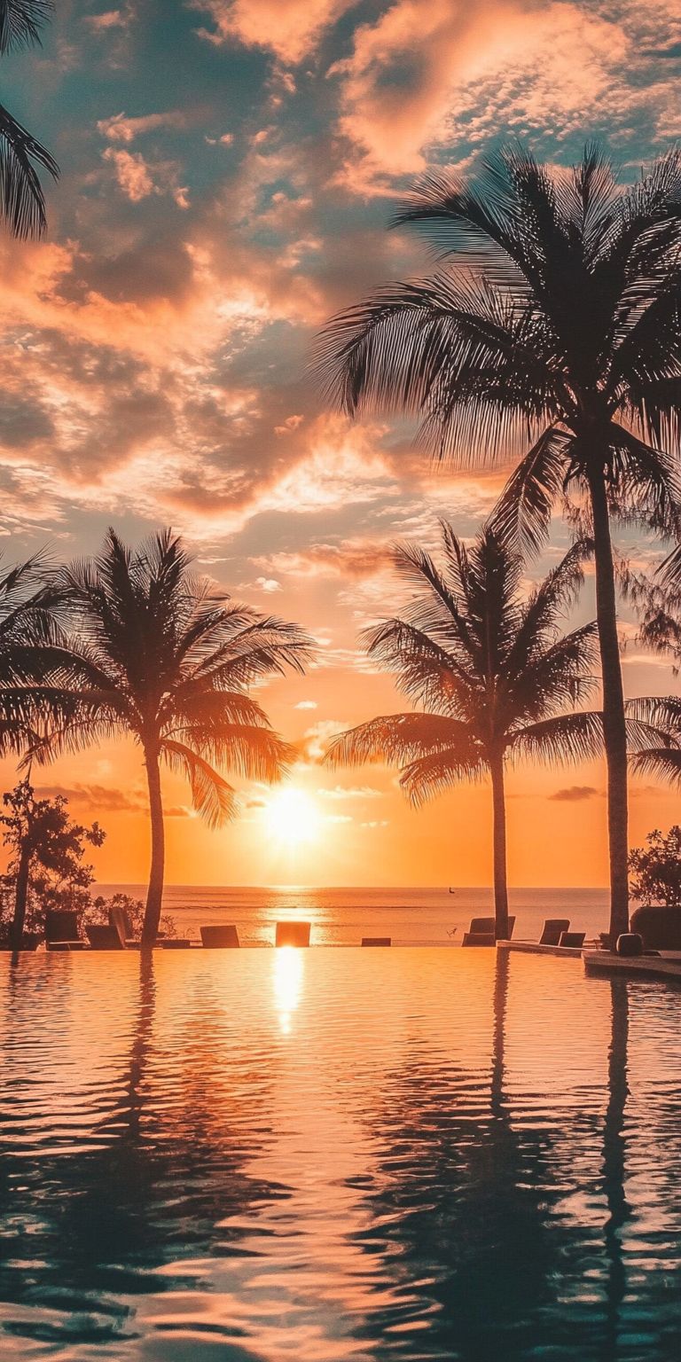 fond d ecran coucher de soleil pour mobile 55