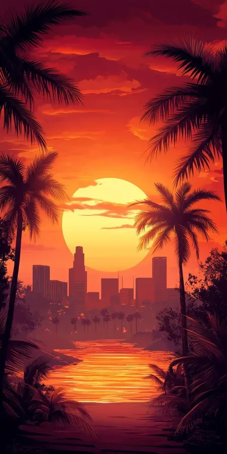 fond d ecran coucher de soleil pour mobile 28