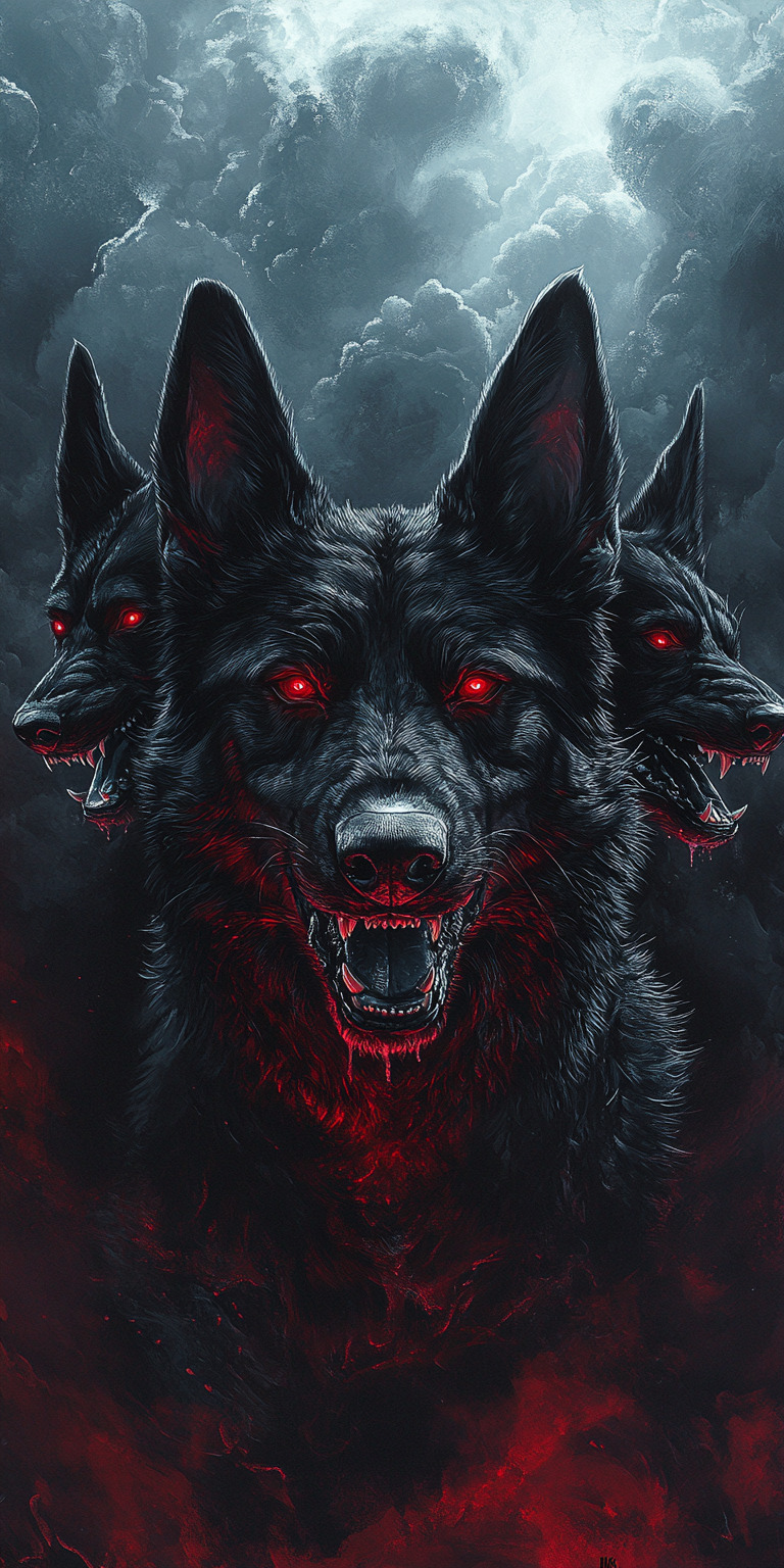 Fond d'écran creatures mythiques pour mobile cerbere 12