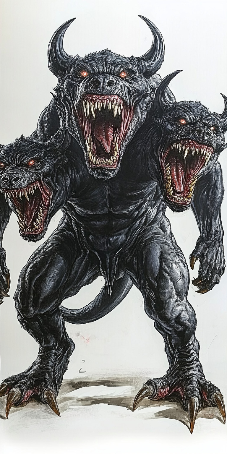 Fond d'écran creatures mythiques pour mobile cerbere 7