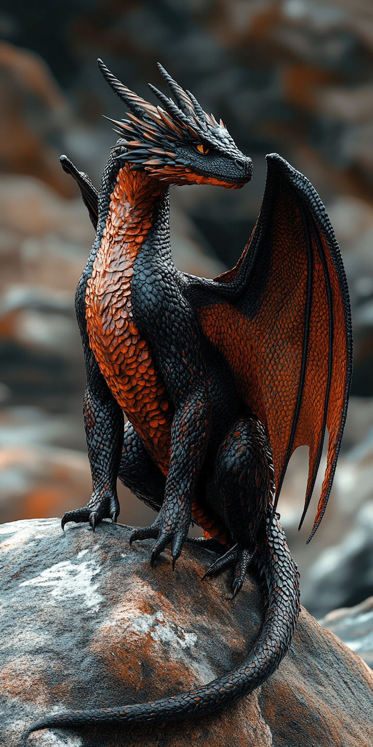 Fond d'écran dragon creatures mythiques pour mobile 3