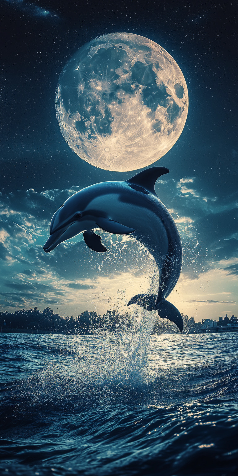 Fond d'écran dauphin pour mobile 16