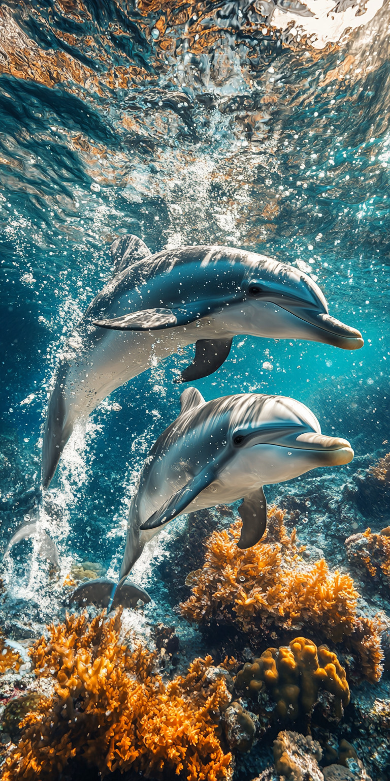 Fond d'écran dauphin pour mobile 30