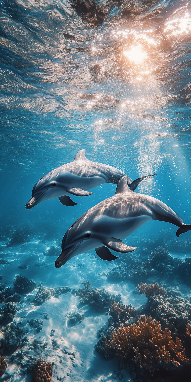 Fond d'écran dauphin pour mobile 31
