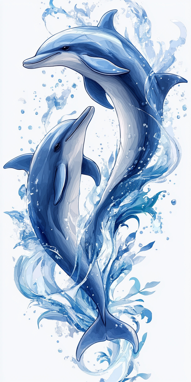 Fond d'écran dauphin pour mobile 53