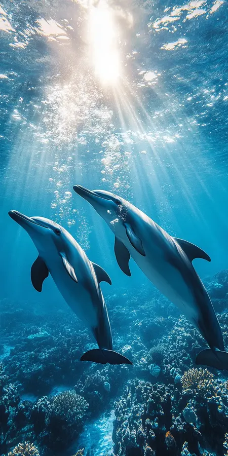 fond d ecran dauphin pour mobile 33