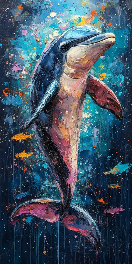 fond d ecran dauphin pour mobile 40