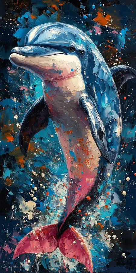 fond d ecran dauphin pour mobile 41