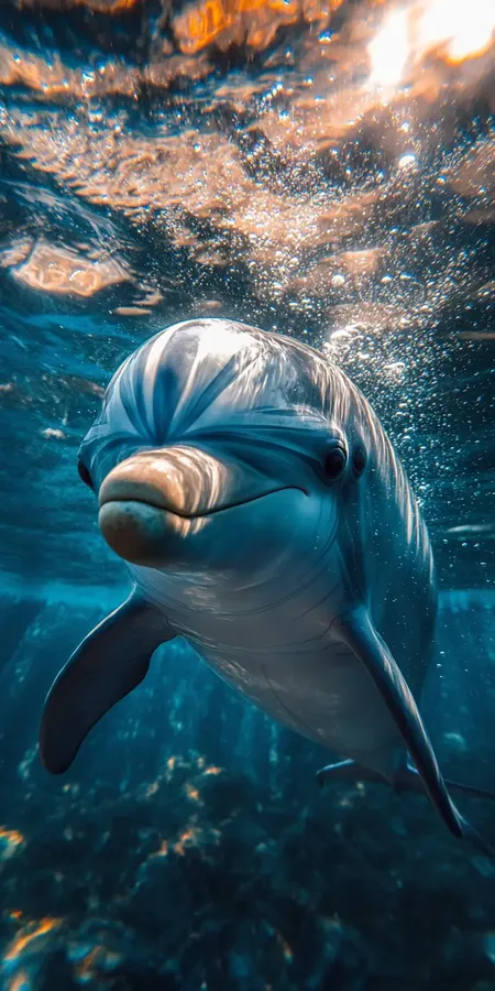 fond d ecran dauphin pour mobile 46