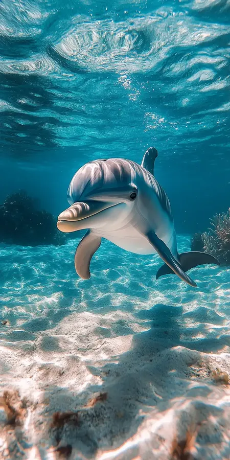 fond d ecran dauphin pour mobile 47