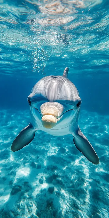 fond d ecran dauphin pour mobile 48