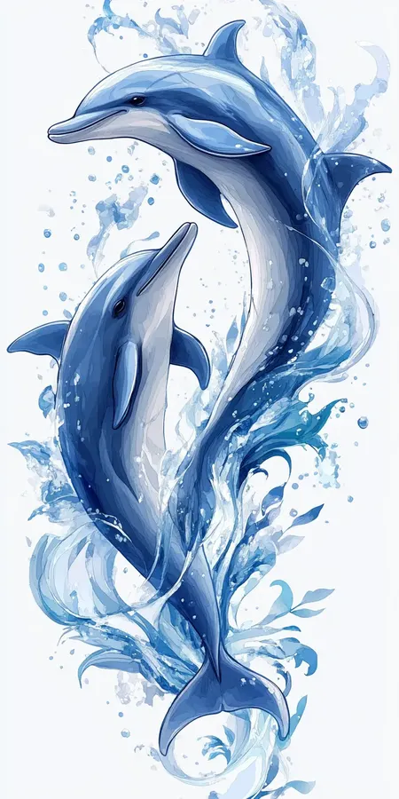 fond d ecran dauphin pour mobile 53