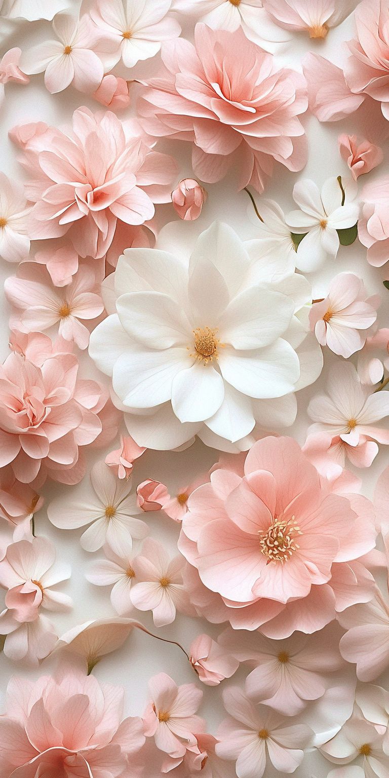 Fond d'écran Mobile Douceur Florale : Roses et Fleurs Blanches en Harmonie recherche par mots clés, fond d ecran fleur pour mobile 62, blanc