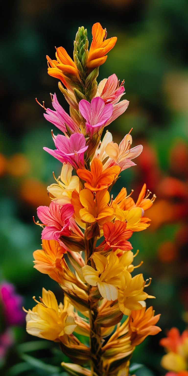 Fond d'Écran Mobile HD - Fleur Multicolore Éclatante