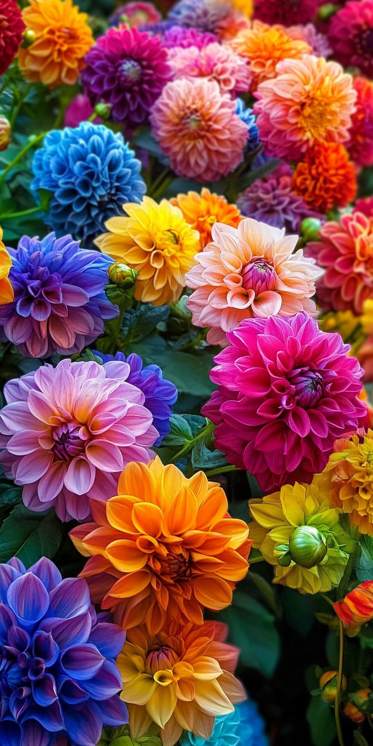 Explosion florale - Un festival de dahlias aux couleurs éclatantes