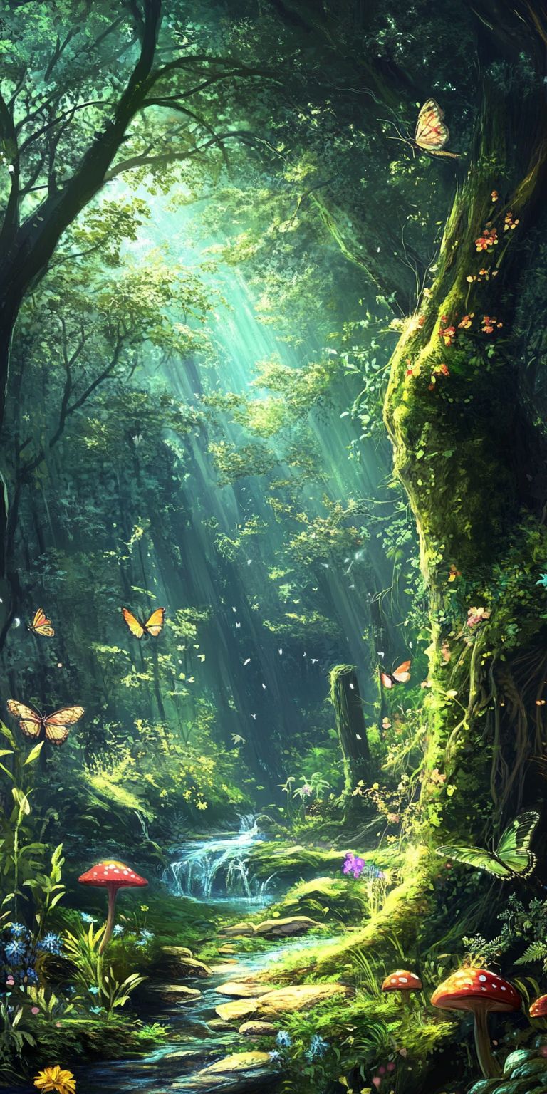 fond d ecran foret pour mobile 38