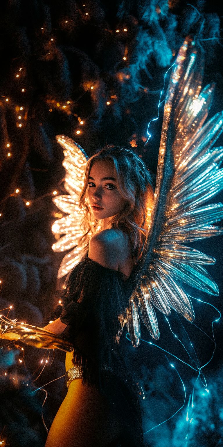 Fond d'écran techno angel pour mobile 101