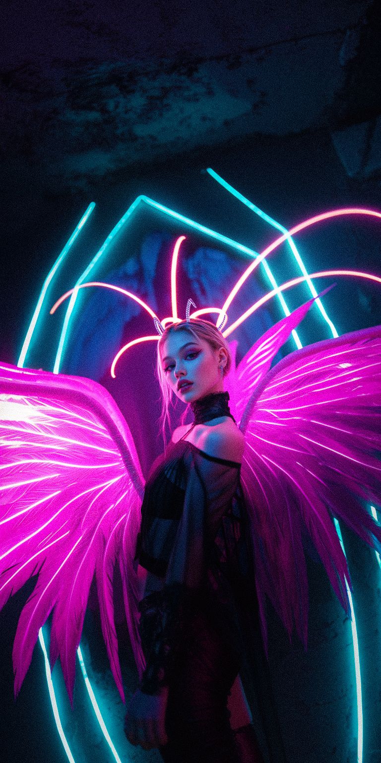 fond d ecran techno angel pour mobile 117