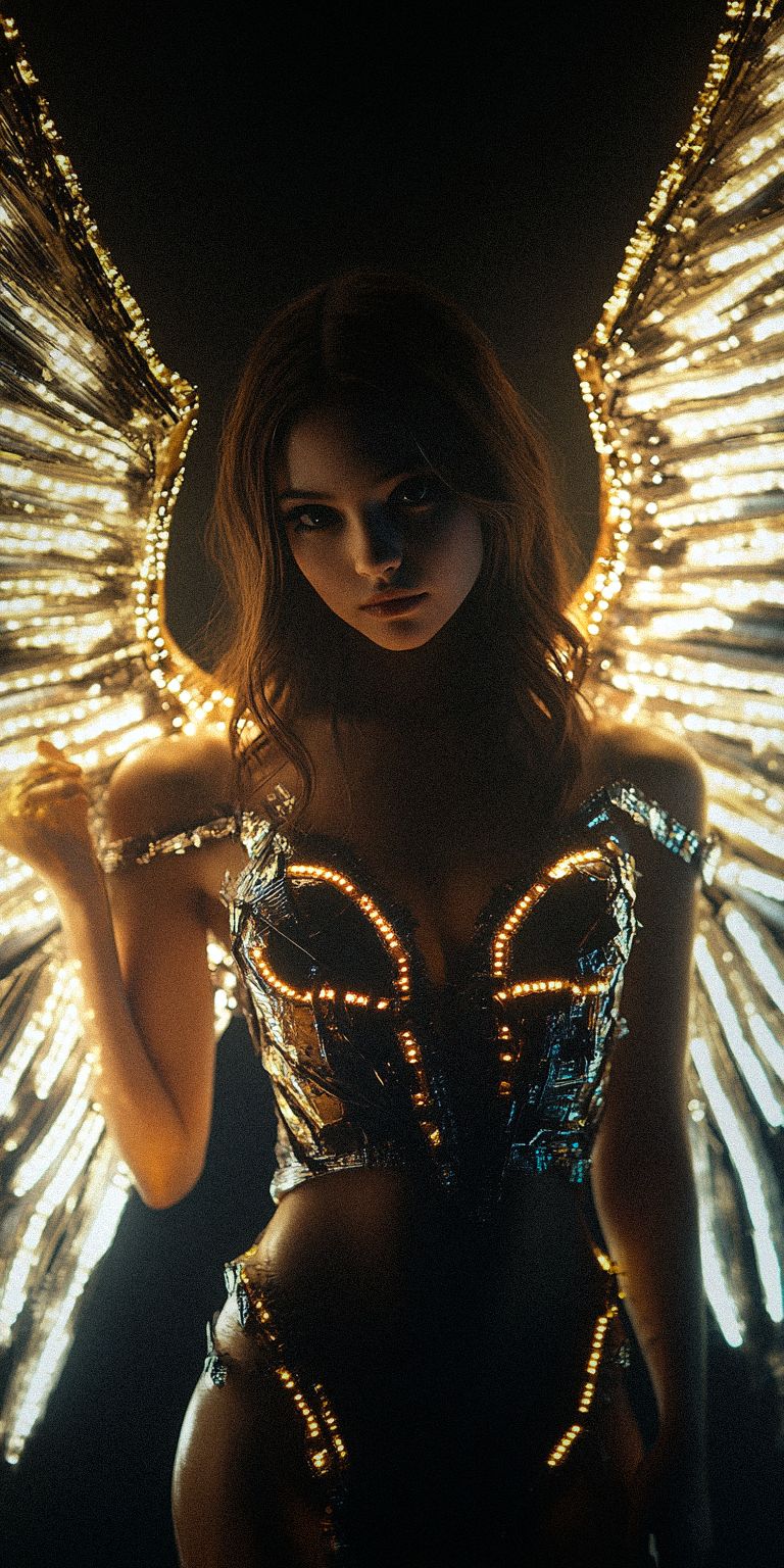 fond d ecran techno angel pour mobile 119