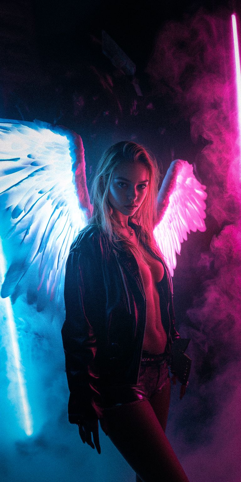 Fond d'écran techno angel pour mobile 12