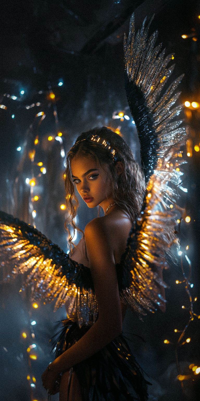 Fond d'écran techno angel pour mobile 121