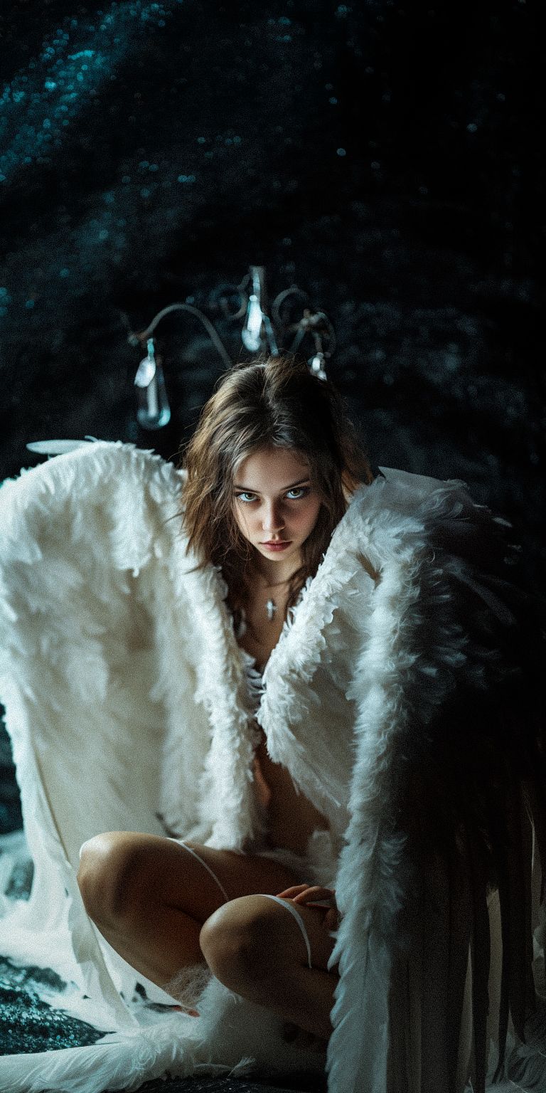 Fond d'écran techno angel pour mobile 122