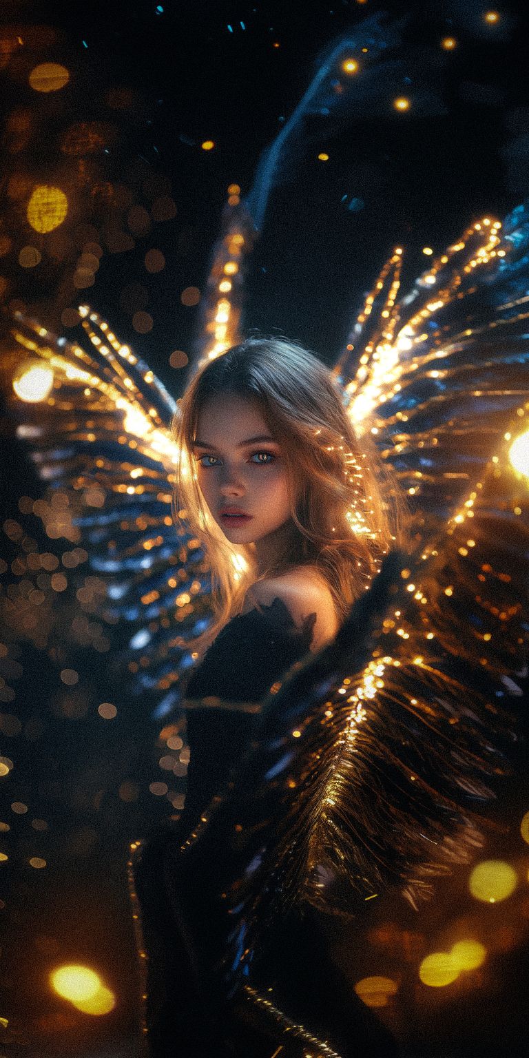 Fond d'écran techno angel pour mobile 123