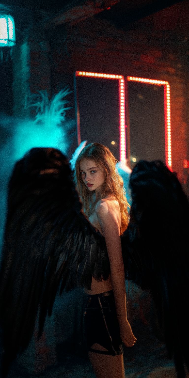 Fond d'écran techno angel pour mobile 129