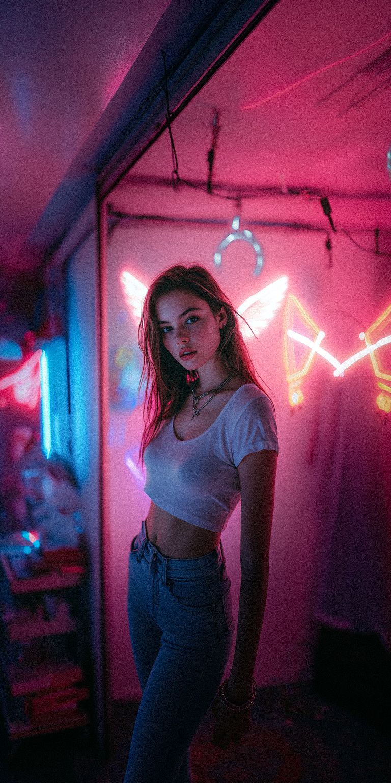 Fond d'écran techno angel pour mobile 13