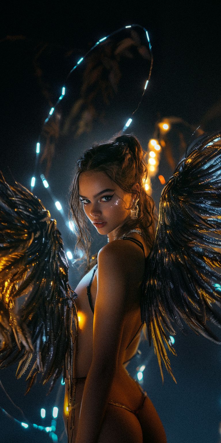 Fond d'écran techno angel pour mobile 142