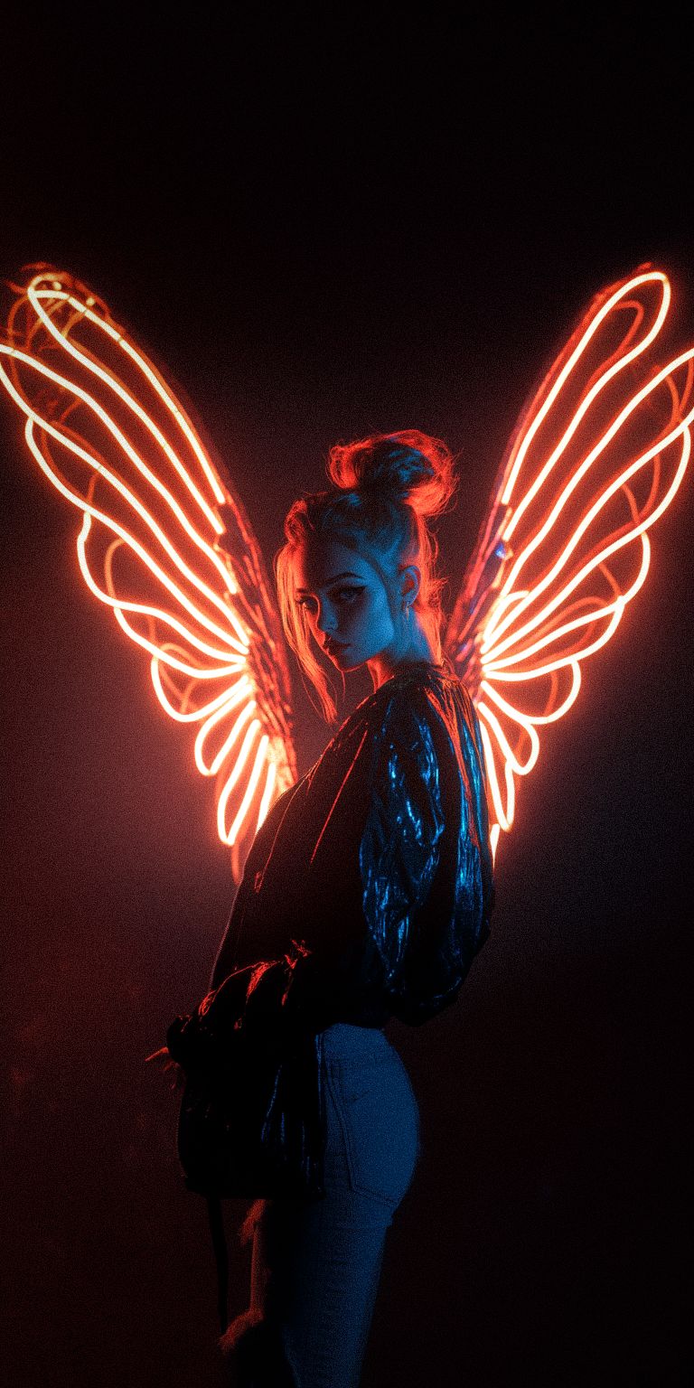 Fond d'écran techno angel pour mobile 147